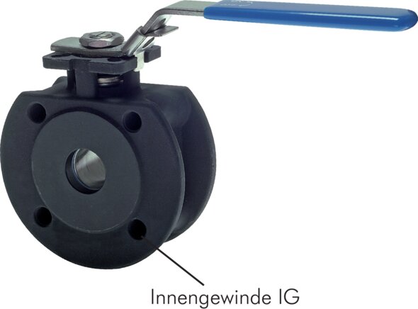 Exemplary representation: Compact flanged ball valve